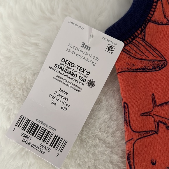 CARTER’S Baby Boy Sleeveless Romper 3m - Picture 3 of 10